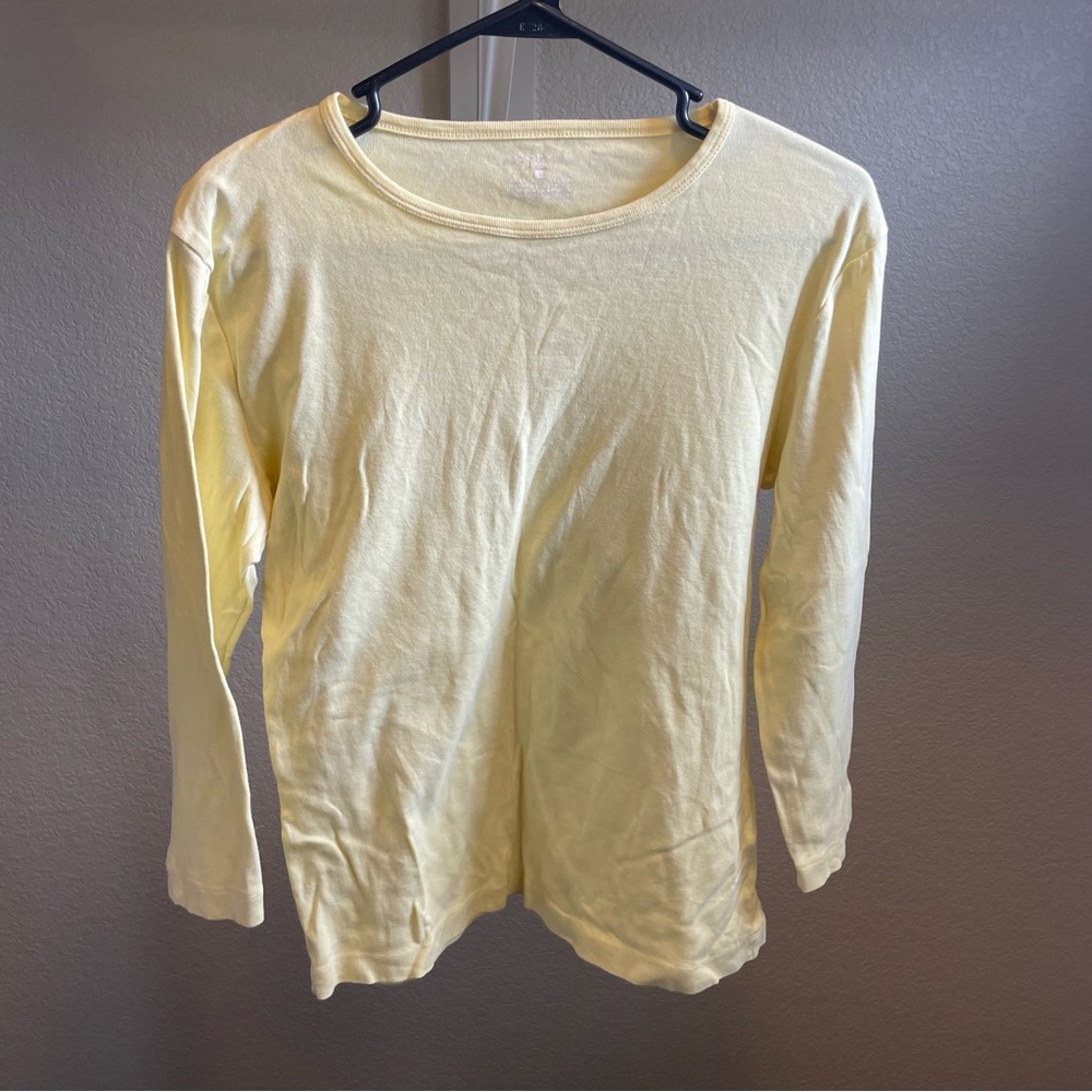 Light Yellow Long Sleeve Tee